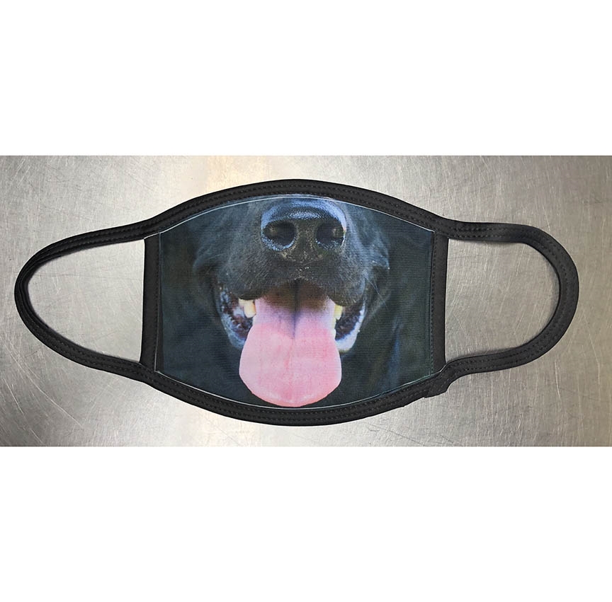 black dog face mask